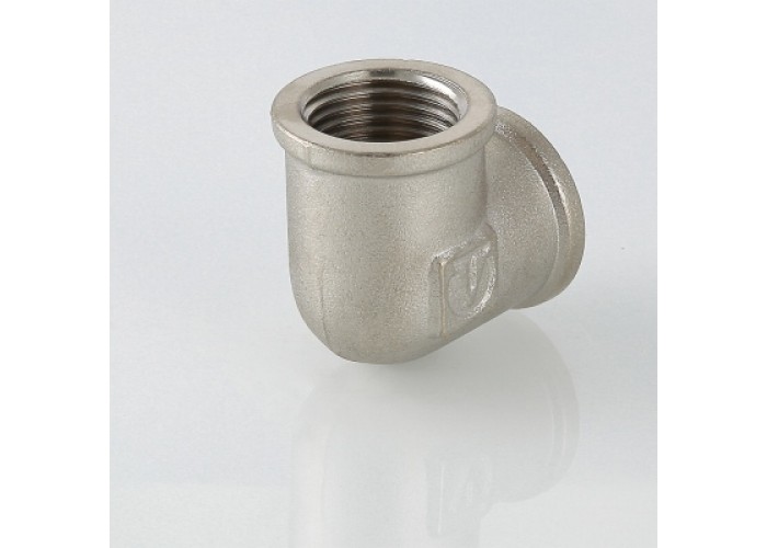Угольник VALTEC 1/2 внутренняя резьба, 90 градусов, никелированная латунь