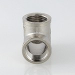 Тройник VALTEC 1/2 внутренняя, никелированная латунь