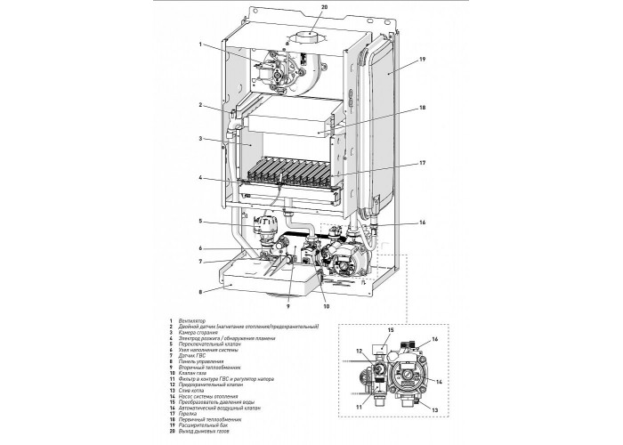 Настенный газовый двухконтурный котел отопления Sime BRAVA ONE 25 OF
