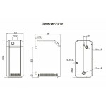 Напольный газовый котел отопления Лемакс Премиум 7,5