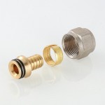 Соединитель коллекторный VALTEC обжимной для полимерной PEX трубы 16 (2,0) VTc.709.N.1604