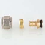Соединитель коллекторный VALTEC обжимной для полимерной PEX трубы 16 (2,0) VTc.709.N.1604
