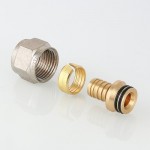 Соединитель коллекторный VALTEC обжимной для полимерной PEX трубы 16 (2,0) VTc.709.N.1604