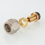 Соединитель коллекторный VALTEC обжимной для полимерной PEX трубы 16 (2,0) VTc.709.N.1604