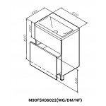 База под раковину AM.PM Gem M90FSX06022WG32 напольная, 61 см, белый