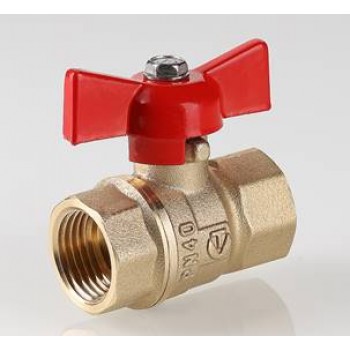 Кран шаровый VALTEC СТАНДАРТ, рукоятка бабочка 1/2, вн.-вн. (PN40)