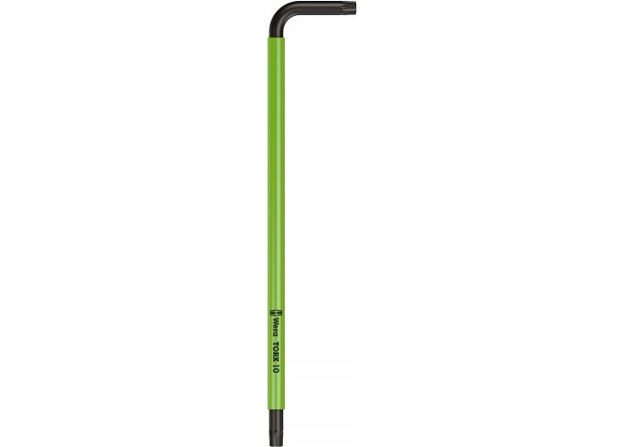 Г-образный ключ WERA 967 SPKL TORX BO Multicolour BlackLaser, TX 10 x 85 мм, с отверстием