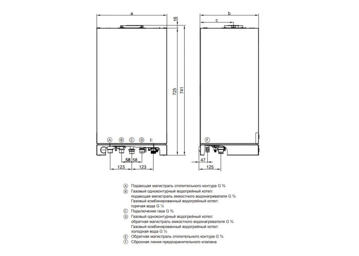 Настенный газовый одноконтурный котел отопления Viessmann Vitopend 100-W A1HB002 U-rlu 29,9 кВт A1HB002