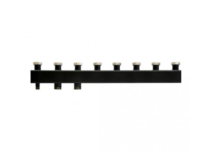 Стальной распределительный коллектор Rommer 4 отопительных контура 1 1/2 x 1 1/2