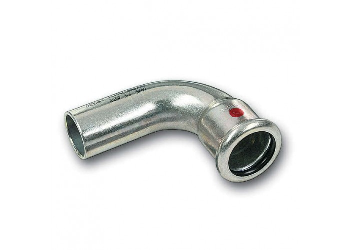 Отвод Sanha 24001A, 90 гр. ВПр-НПр, углеродистая сталь, 15