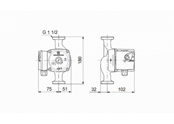 Циркуляционный насос Grundfos UPS 25-60 N