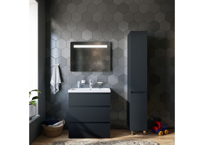 Шкаф-колонна AM.PM Gem S M91CSR0306GM, напольный, правый, 30 см, графит матовый