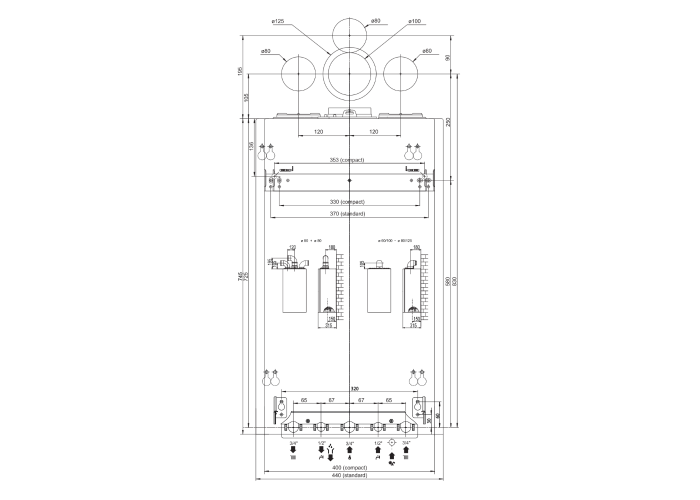 Настенный газовый конденсационный котел отопления Chaffoteaux PIGMA ADVANCE 25