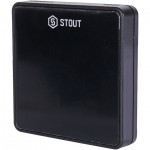 Датчик комнатной температуры Stout C-8r беспроводной, черный (STE-0101-008011)