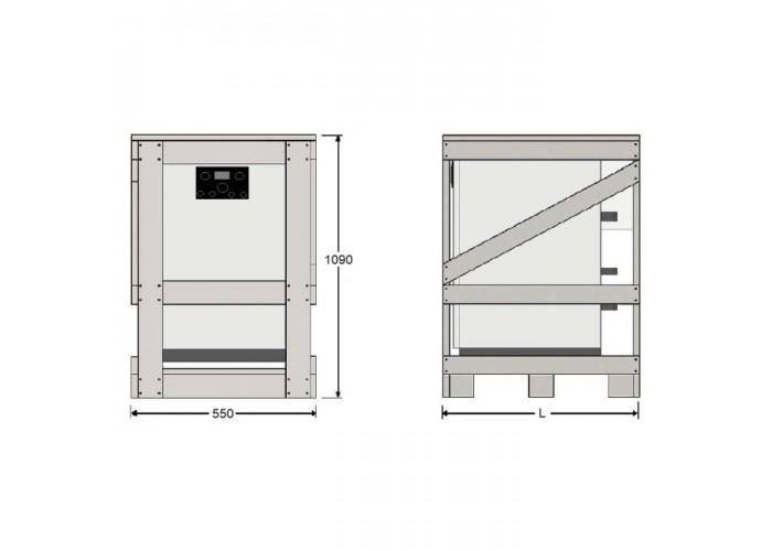 Напольный газовый котел отопления, атмосферный Kentatsu Kobold S-06