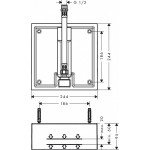 Скрытая часть душа Hansgrohe Raindance Air 260x260 26471180