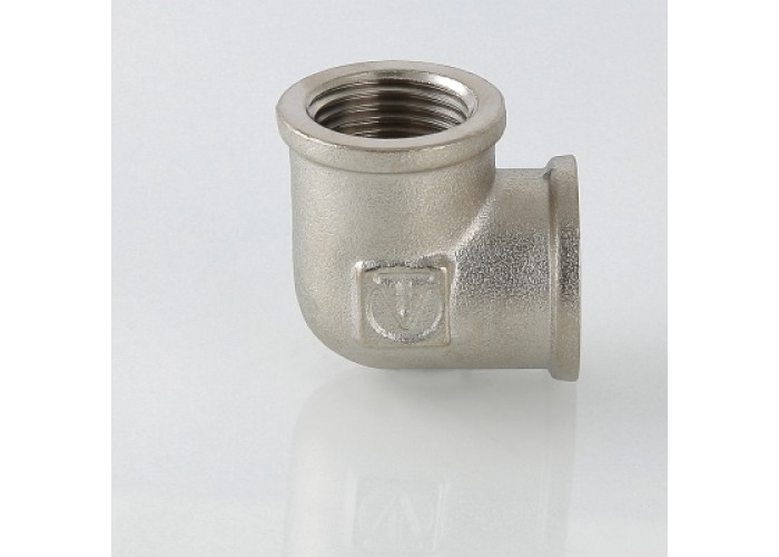 Угольник VALTEC 1/2 внутренняя резьба, 90 градусов, никелированная латунь