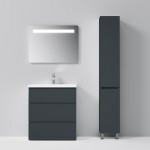 Шкаф-колонна AM.PM Gem S M91CSR0306GM, напольный, правый, 30 см, графит матовый
