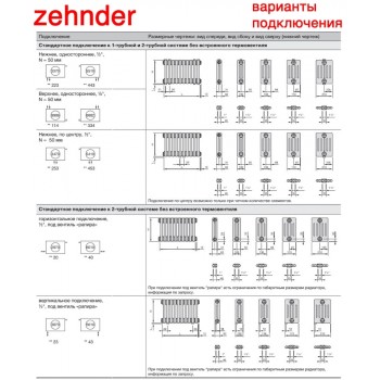 Стальной трубчатый радиатор Zehnder 3057