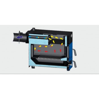 Твердотопливный напольный котел отопления, одноконтурный ZOTA MASTER-25