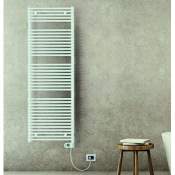 Полотенцесушитель электрический Lazzarini E-Catania 750W белый прямой