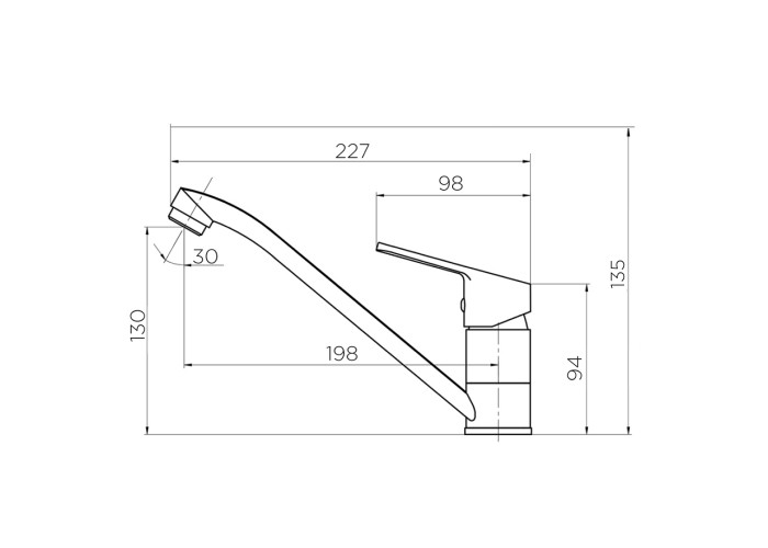Смеситель для кухни Dorff Norma D1012000