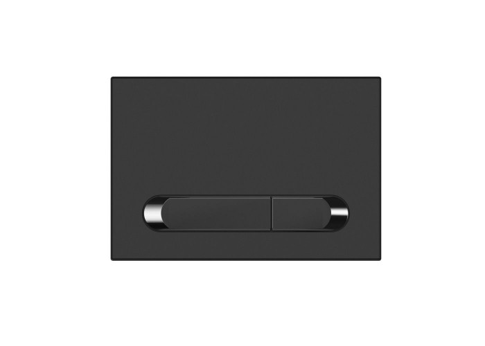 Кнопка смыва Cersanit ESTETICA для LINK PRO/VECTOR/LINK/HI-TEC пластик черный матовый с рамкой хром