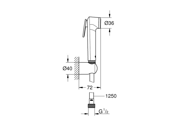 Гигиенический душ Grohe Tempesta-F Trigger Spray 30 27513001