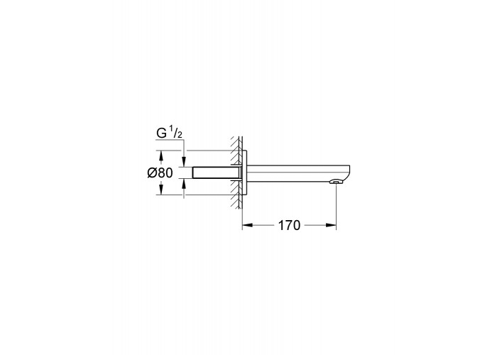 Излив для ванны Grohe Eurosmart Cosmopolitan 13261000