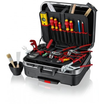 Набор инструментов KNIPEX BIG Basic Move Plumbing чемодан инструментальный для сантехники, 31 пр.