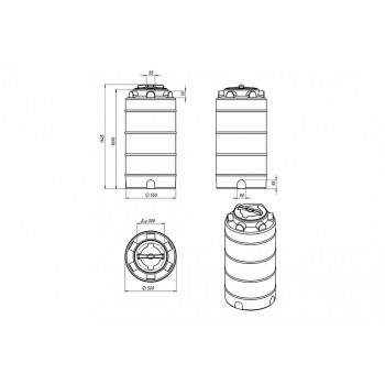 Емкость ЭкоПром ЭВЛ-Т 200 литров