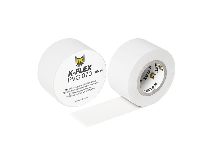 Лента самоклеящаяся K-FLEX 025-025 PVC AT 070, белая