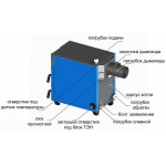 Твердотопливный напольный котел отопления, одноконтурный ZOTA MASTER-25