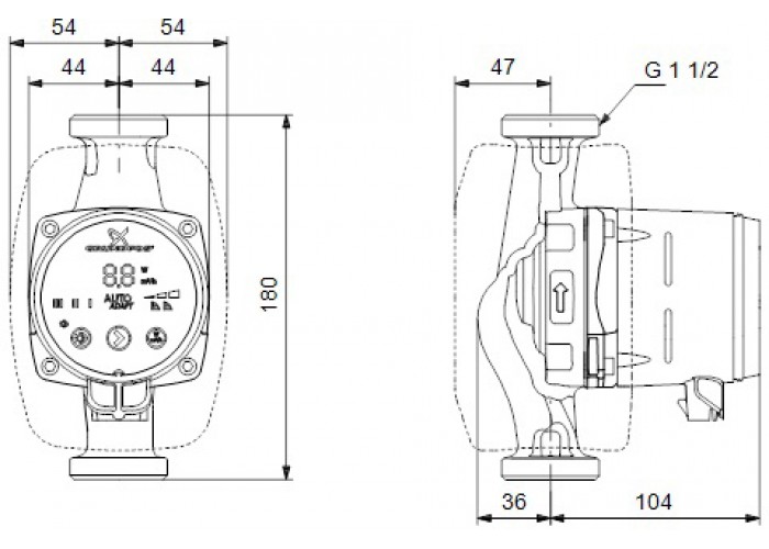Циркуляционный насос Grundfos Alpha 2 25/60