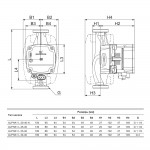 Циркуляционный насос Grundfos ALPHA1 L 25-60