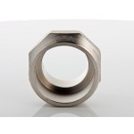 Ниппель VALTEC переходной 1/2 х 3/8 наружная резьба, никелированная латунь