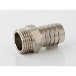 Штуцер для шланга VALTEC 1/2 х 10 мм VTr,650,N,0410 наружная резьба, никелированная латунь
