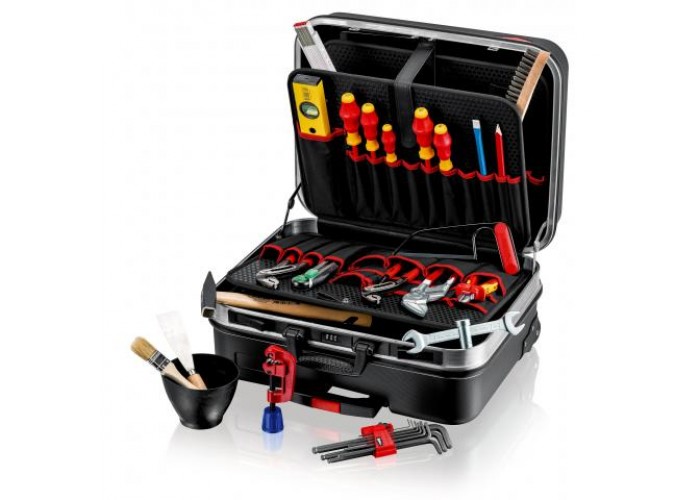 Набор инструментов KNIPEX BIG Basic Move Plumbing чемодан инструментальный для сантехники, 31 пр.