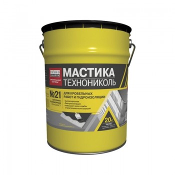 Мастика Технониколь БПХ кровельная битумно-полимерная №21, 20 кг