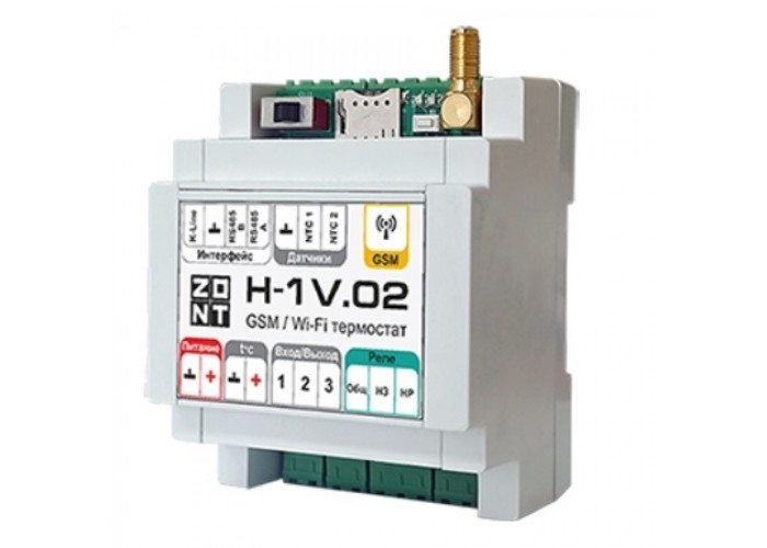Контроллер Zont H-1V.02 отопительный GSM / Wi-Fi