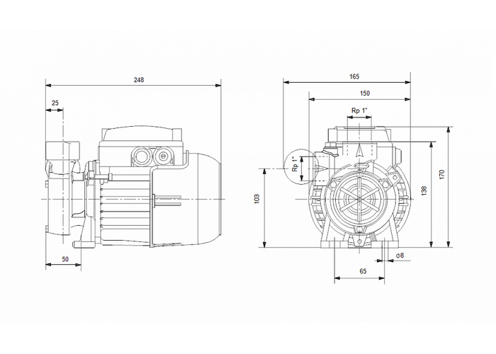 Поверхностный насос Grundfos PF 1-30