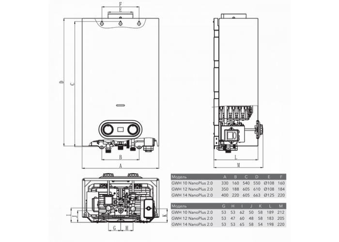 Газовая колонка Electrolux GWH 12 NanoPlus 2.0