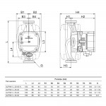 Циркуляционный насос Grundfos ALPHA1 L 20-40 N
