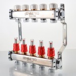 Блок коллекторный VALTEC с расход. 1х5 вых Евроконус 3/4