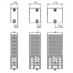 Стальной панельный радиатор отопления с нижним подключением Stelrad Novello 33 02 09