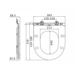 Крышка-сиденье для унитаза AM.PM Spirit 2.0 slim C707857WH