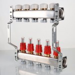 Блок коллекторный VALTEC с расход. 1х5 вых Евроконус 3/4