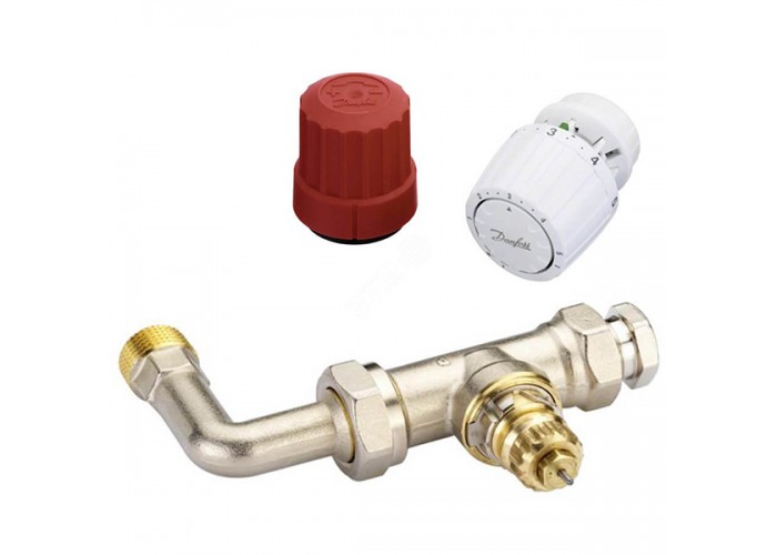 Комплект клапана Danfoss RTR-K/RTR 7090 - Ду15,1/2 уплотнительной втулкой (для двухтрубной системы отопления)