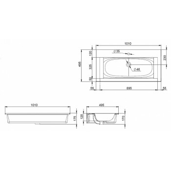 Раковина мебельная AM.PM Spirit 2.0 M70AWCC1002WG 100 см, керамическая Раковина мебельная AM.PM Spirit 2.0 M70AWCC1002WG 100 см, керамическая