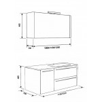 Зеркальный шкаф AM.PM Awe M15MCX1251GH 125 см, королевский серый